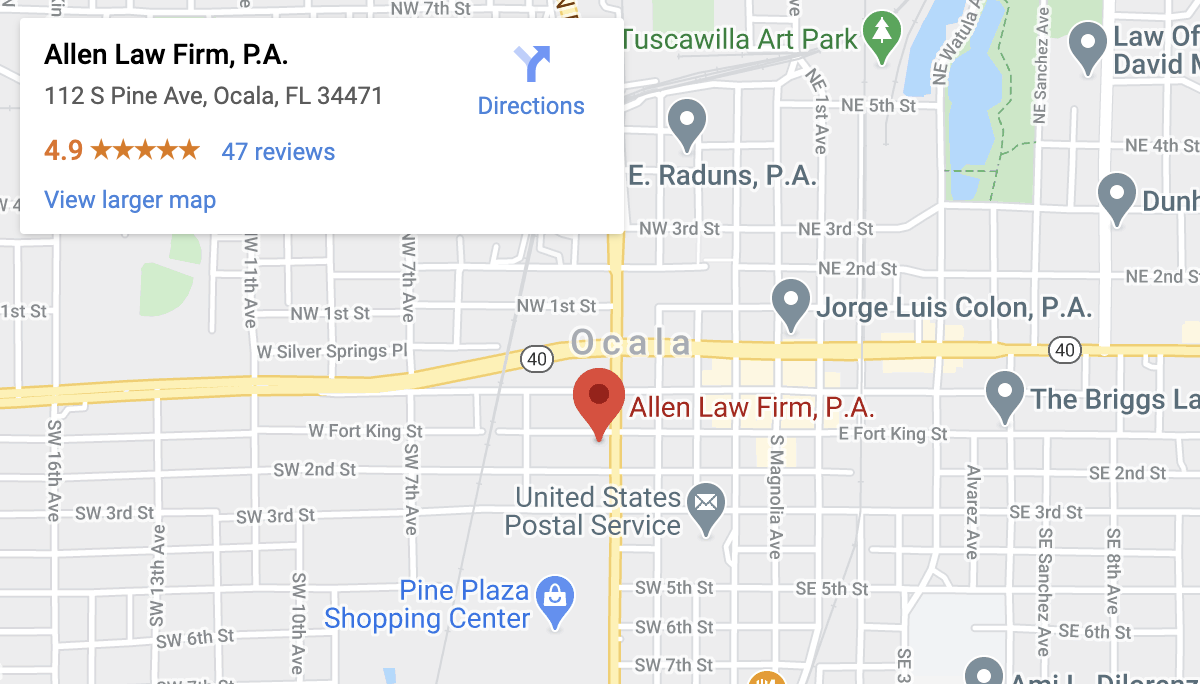 Ocala Personal Injury Lawyer Allen Law Firm, P.A.
