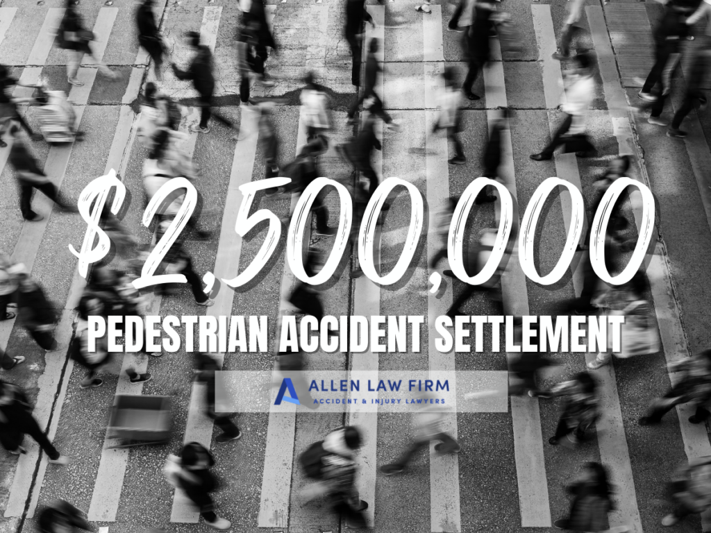 pedestrian accident settlement injury lawyer - Allen Law Firm