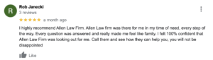 Gainesville Personal Injury Client Review