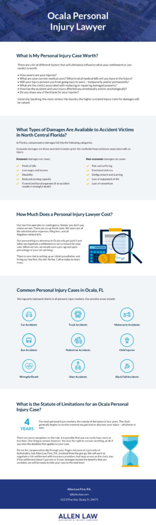 Ocala Personal Injury Infographic
